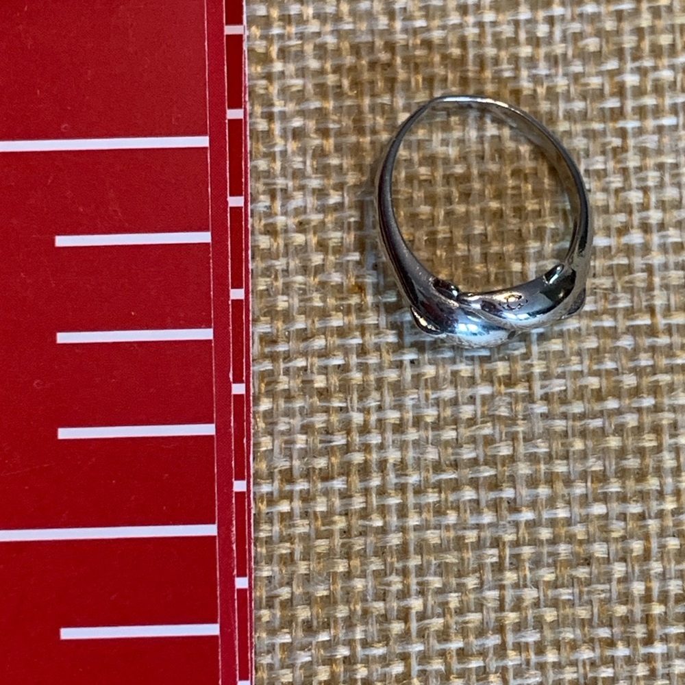 Tiny Sterling Dolphin Ring, Size 2. Toe Ring Or C… - image 8